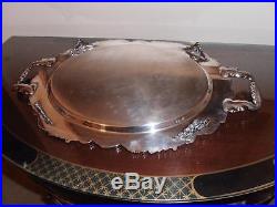 Vintage, Sheridan, Wonderful Silver on Copper Serving Tray. Oval. Beautiful