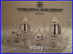 Vintage Silver Coffee Set In Original Box. New Never Used Unopened Sealed Bags