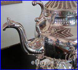 Vintage Silver Plate Birmingham Silver Co Tipping Coffee Tea Water Pot Samovar