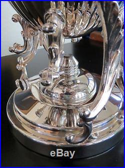 Vintage Silver Plate Birmingham Silver Co Tipping Coffee Tea Water Pot Samovar
