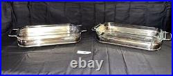 Vintage Silver Plate Casserole Dish Holders & Containers 5 Piece