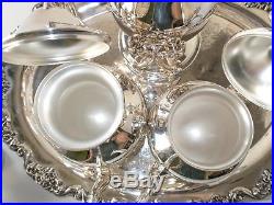Vintage Silver Plate Coffee Tea Service Set Tray 9 Piece W S Blackinton By Towle