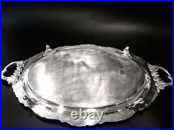 Vintage Silver Plate Coffee Tea Service With Tray Baroque By Wallace