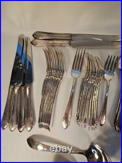 Vintage Silver Plate Oneida Madelon Oneida Flatware Set 78 pieces