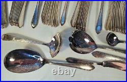 Vintage Silver Plate Oneida Madelon Oneida Flatware Set 78 pieces