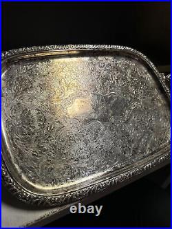 Vintage Silver Plate Serving Tray Henley Community