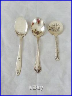 Vintage Silver Plate Spoons Flatware Oneida Community Jam Jelly Designer Rare