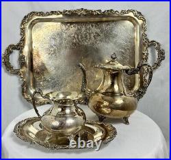 Vintage Silver Plate Tea Set Ascot By Community Sheffield Set Of 4