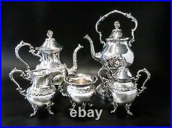 Vintage Silver Plate Tea Set Coffee Service Set With Tilting Pot Birmi