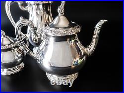 Vintage Silver Plate Tea Set Community Queen Bess