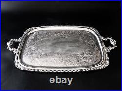 Vintage Silver Plate Tea Set With Tray St. James EG Webster