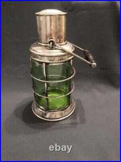 Vintage Silver Plated ASPREY Ship's Lantern Decanter / Cocktail Shaker