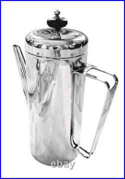 Vintage Silver Plated Art Deco Style Coffee Pot & Sugar Bowl