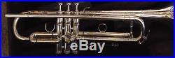 Vintage Silver Plated Burbank Benge #5 Bell 5X Professional Trumpet/Great Player