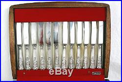 Vintage Silver Plated Canteen of Cutlery Kings Pattern 125 Pieces Oak Case