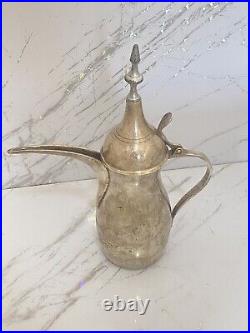 Vintage Silver Plated Coffee Pot Arab Saudi Style Made By Wolff Wilhelm Germany
