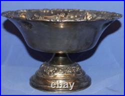 Vintage Silver Plated Floral stem bowl cup