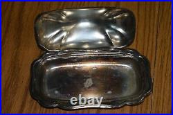 Vintage Silver Plated LOT of 4 W. M. Rogers Platter/Kent Butter Dish/Oneida MORE
