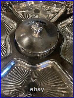 Vintage Silver Plated Lazy Susan