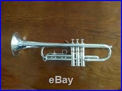 Vintage Silver Plated Los Angeles Super Trumpet with Deluxe Case/ A Great Player