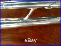 Vintage Silver Plated Los Angeles Super Trumpet with Deluxe Case/ A Great Player