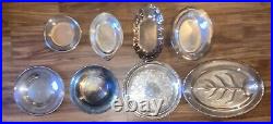 Vintage Silver Plated Pieces Lot Of 8