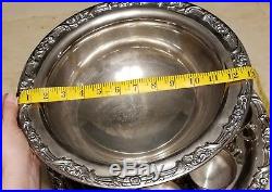 Vintage Silver Plated Punch Bowl Set