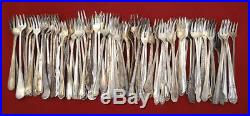 Vintage Silver Plated Silverware Flatware Craft Lot 100 Assorted Cocktail Forks