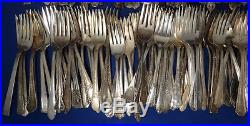 Vintage Silver Plated Silverware Flatware Craft Lot of 250 Assorted Salad Forks