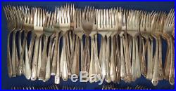 Vintage Silver Plated Silverware Flatware Craft Lot of 250 Assorted Salad Forks