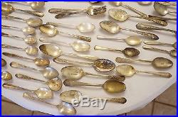 Vintage Silver Plated Silverware Mixed Lot 302 pc. Flatware Spoon Fork 26 lbs