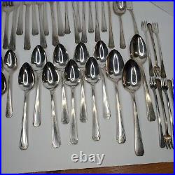 Vintage Silver Plated Simeon L. & George H. Rogers Onieda Aztec Flatwre 90 Pcs