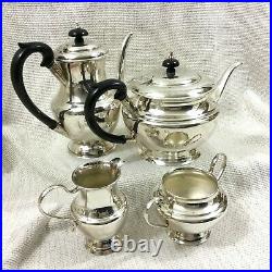 Vintage Silver Plated Tea Set Fleuron French Christofle Teapot Coffee Pot Jug