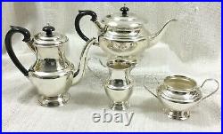 Vintage Silver Plated Tea Set Fleuron French Christofle Teapot Coffee Pot Jug