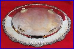 Vintage Silver Plated Tray Oval