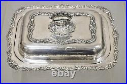 Vintage Silver Plated Victorian Style Ornate Lidded Covered Serving Dish