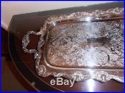 Vintage. Silver Tray. English Silver Mfg, Corp. Made in The USA