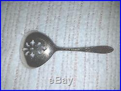 Vintage Silver plate National Silver Co King Edward Small Slotted Bon Bon Spoon