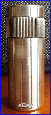 Vintage Silver-plate S. T. Dupont de Paris Cylinder Table Lighter