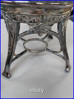 Vintage Silver plated Coffee Tea Carafe Warming Stand