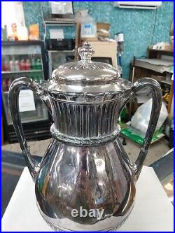 Vintage Silver plated Coffee Tea Carafe Warming Stand