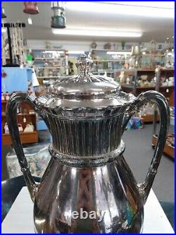 Vintage Silver plated Coffee Tea Carafe Warming Stand