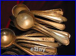 Vintage Silverplate Round Cream Soup Spoons 6 Craft Grade Flatware Lot of 100