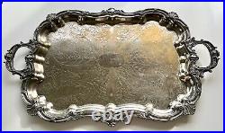 Vintage Silverplate Serving Tray Birmingham Silver Co