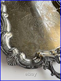 Vintage Silverplate Serving Tray Birmingham Silver Co