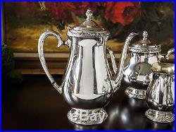 Vintage Silverplate Tea Coffee Set Set Sugar Creamer Butter And Tray Community