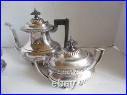 Vintage Silverplate Tea Pot Coffee 3 Piece Set Reed & Barton 5100