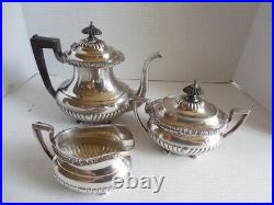 Vintage Silverplate Tea Pot Coffee 3 Piece Set Reed & Barton 5100