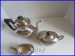 Vintage Silverplate Tea Pot Coffee 3 Piece Set Reed & Barton 5100