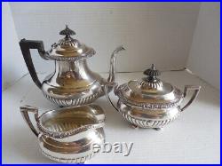 Vintage Silverplate Tea Pot Coffee 3 Piece Set Reed & Barton 5100